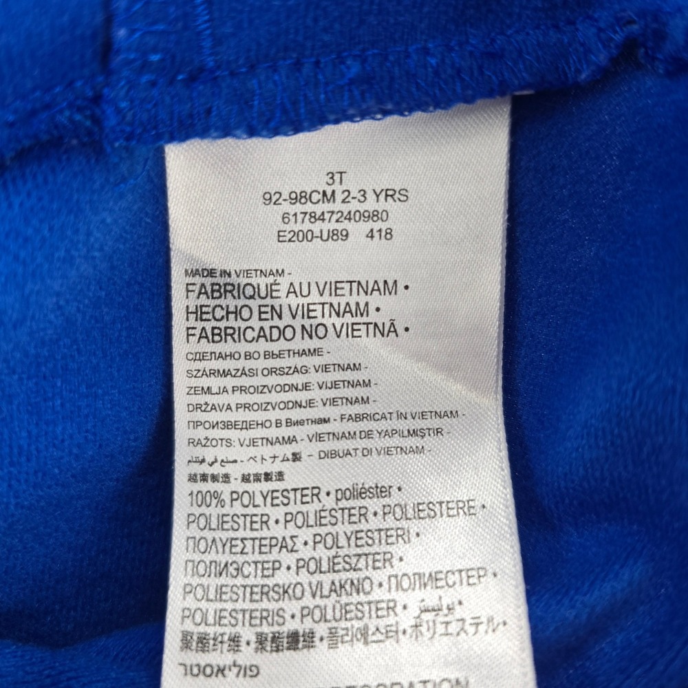 Nike Tracksuit Set Toddler Boys 3T Blue Full Zip Jacket Joggers Graphic Print - Picture 5 of 10